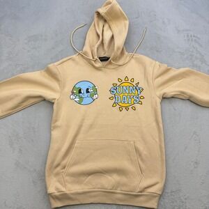 Chemistry Hoodie Mens Small Tan Sunny Days Earth Graphic Better Than Great Retro